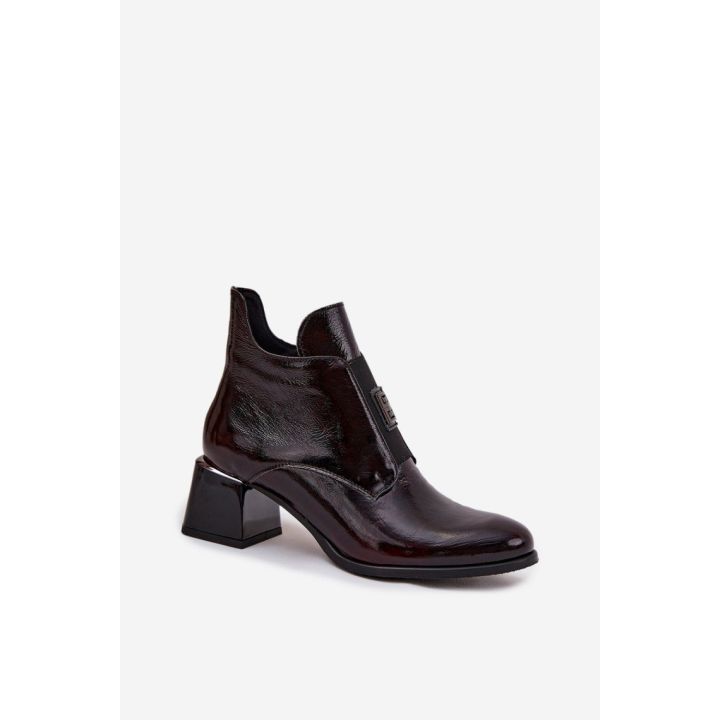 Natūralios odos aulinukai su kulnu Step in style