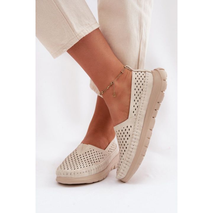 Smėlio spalvos mokasinai Step in style