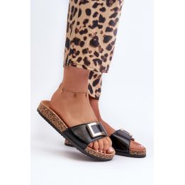 Juodos basutės su platforma ir sagtimi Step in style