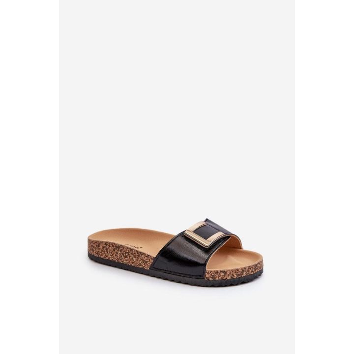 Juodos basutės su platforma ir sagtimi Step in style