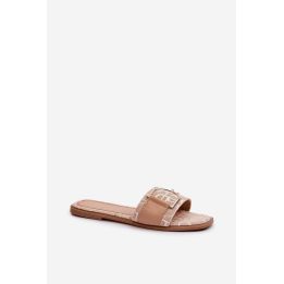 Smėlio spalvos basutės su sagtimi Step in style