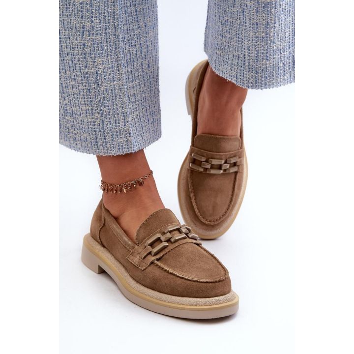 Moteriški mokasinai iš natūralios zomšos Step in style