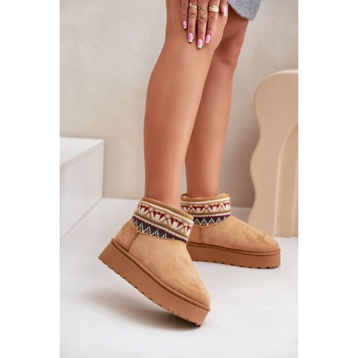 Aulinukai su platforma ir raštuotu aulu Step in style