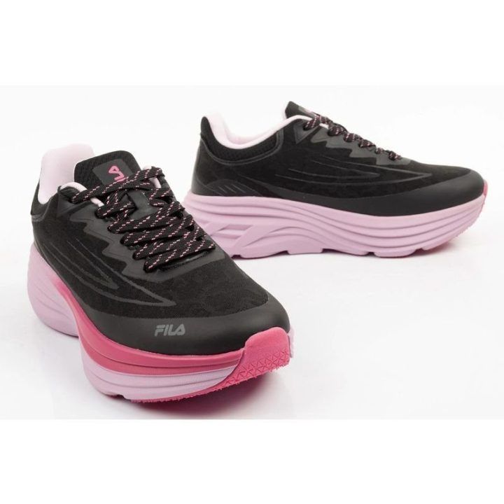 Moteriški sportbačiai Fila Plylite Comfort Foam, juodi ir rožiniai