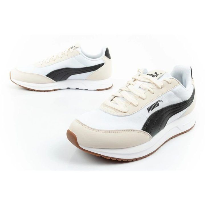Vyriški sportbačiai Puma R78 Lightwind, smėlio ir balti