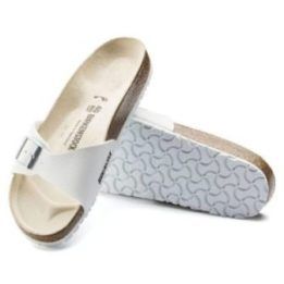 Moteriškos šlepetės Birkenstock Madrid Birko-Flor, baltos