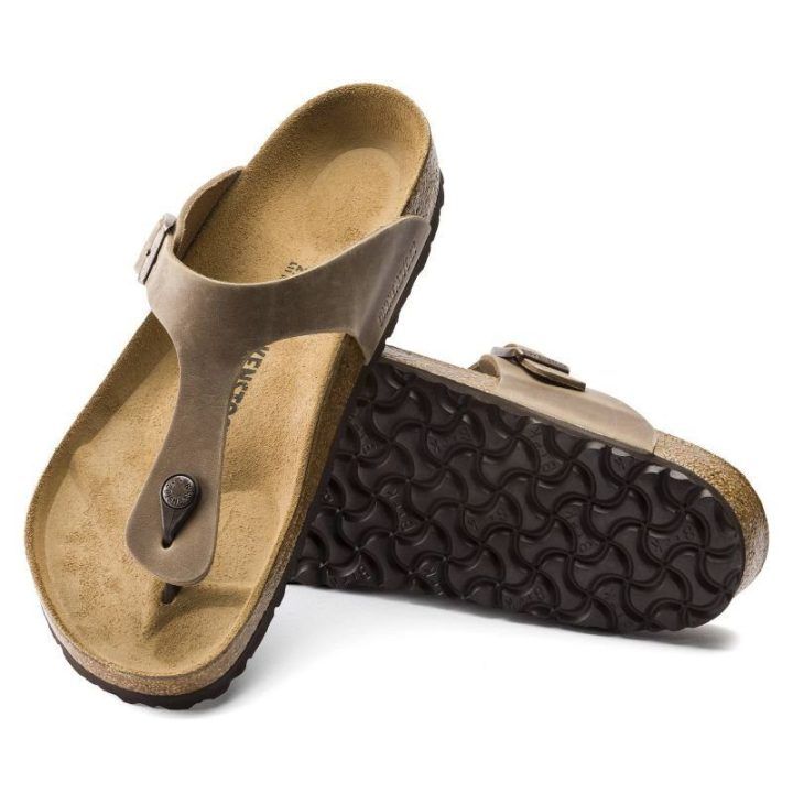 Moteriškos šlepetės Birkenstock Gizeh, rudos