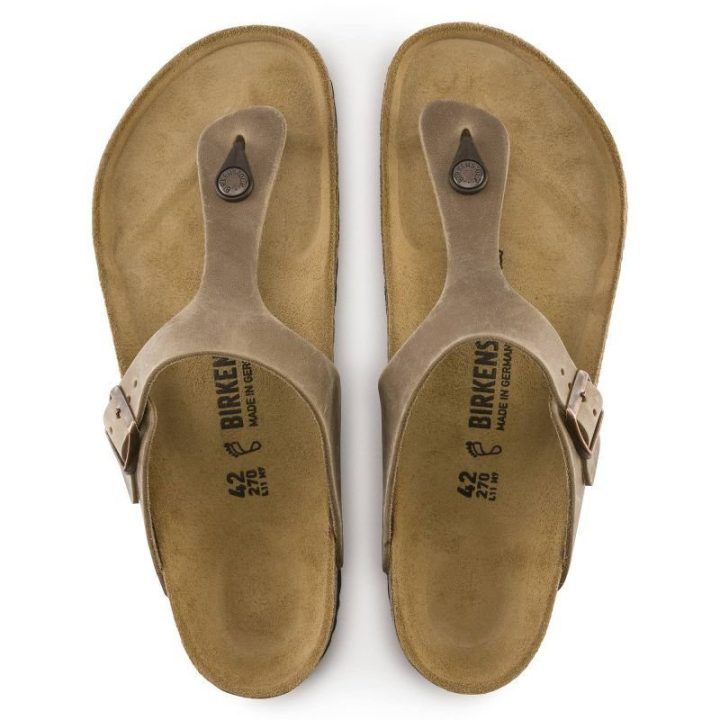 Moteriškos šlepetės Birkenstock Gizeh, rudos