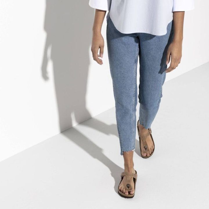 Moteriškos šlepetės Birkenstock Gizeh, rudos