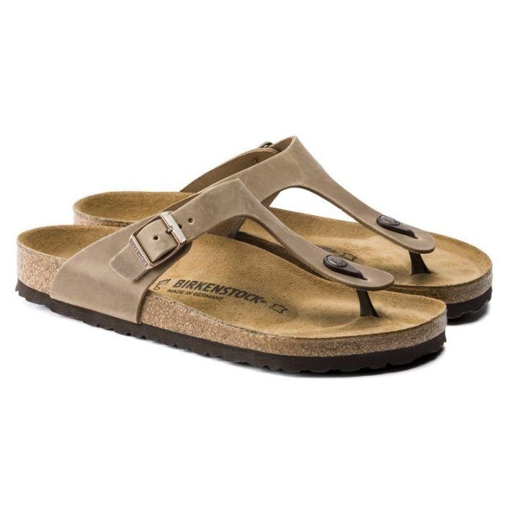 Moteriškos šlepetės Birkenstock Gizeh, rudos
