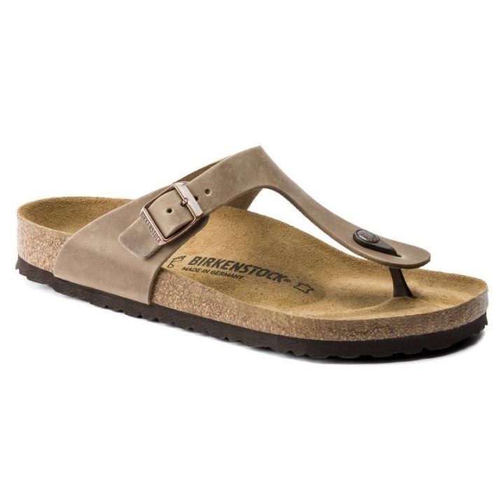 Moteriškos šlepetės Birkenstock Gizeh, rudos