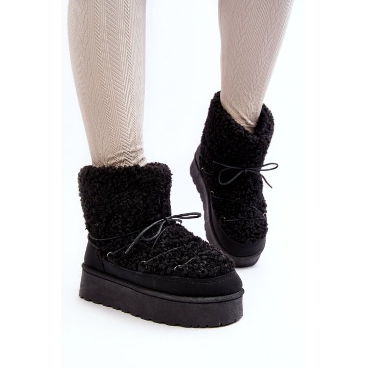 Juodi moteriški sniego aulinukai Step in style