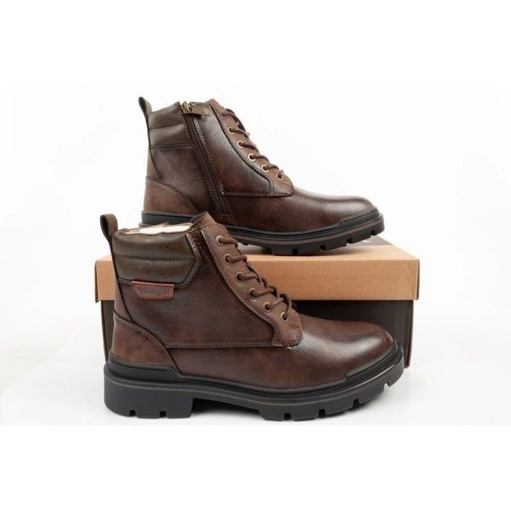 Vyriški auliniai batai Wrangler Nevada Men High, rudi