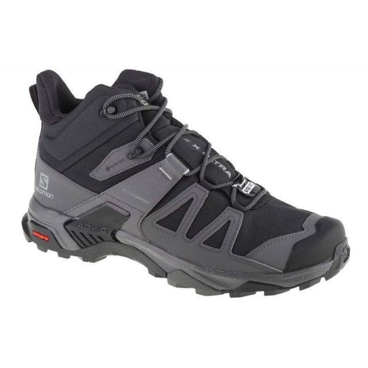 Vyriški batai Salomon X Ultra 4 Mid Wide GTX, juodi