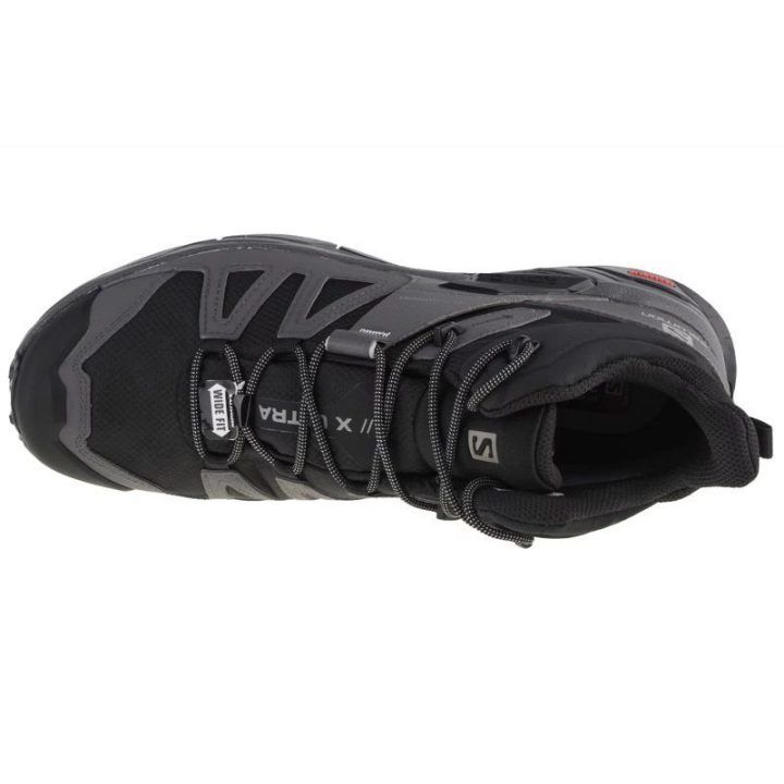 Vyriški batai Salomon X Ultra 4 Mid Wide GTX, juodi