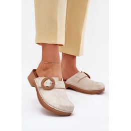 Kreminės basutės su kulnu Step in style