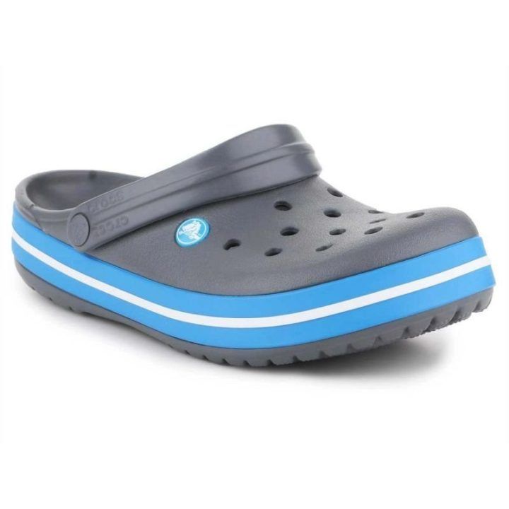 Crocs Crocband šlepetės, pilkos ir mėlynos