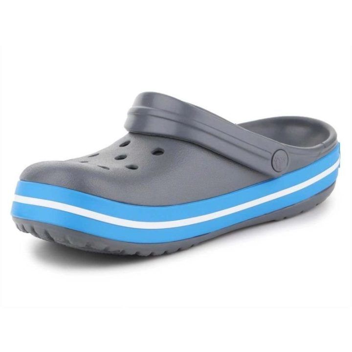 Crocs Crocband šlepetės, pilkos ir mėlynos