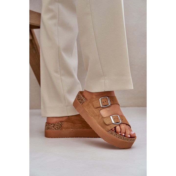 Zomšos imitacijos basutės su platforma Step in style