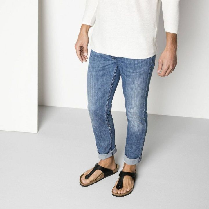 Moteriškos šlepetės Birkenstock Gizeh, juodos