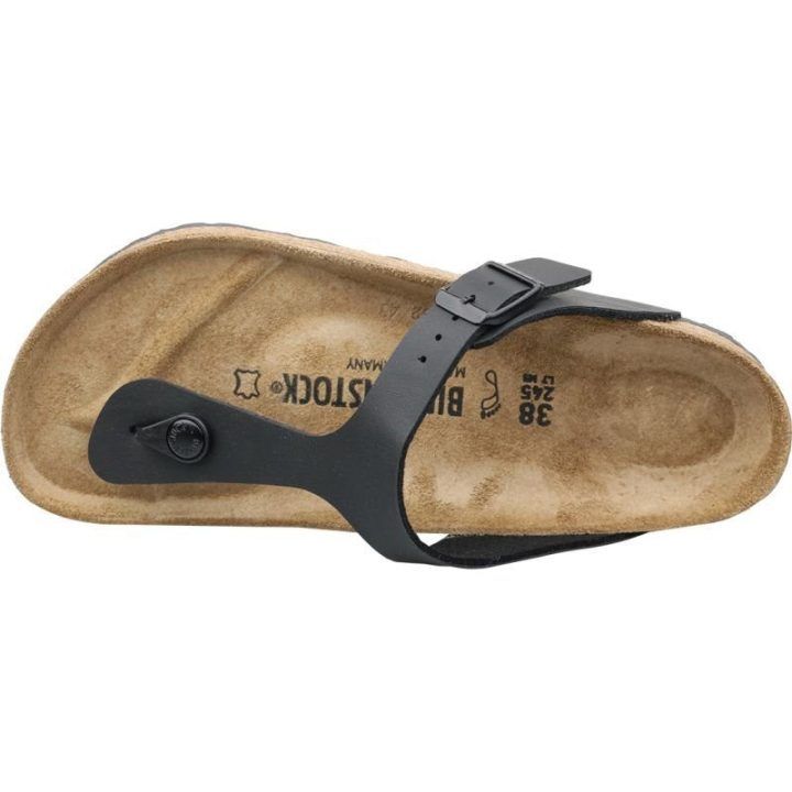 Moteriškos šlepetės Birkenstock Gizeh, juodos