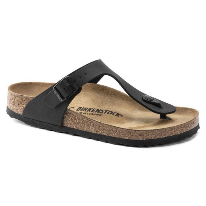 Moteriškos šlepetės Birkenstock Gizeh, juodos