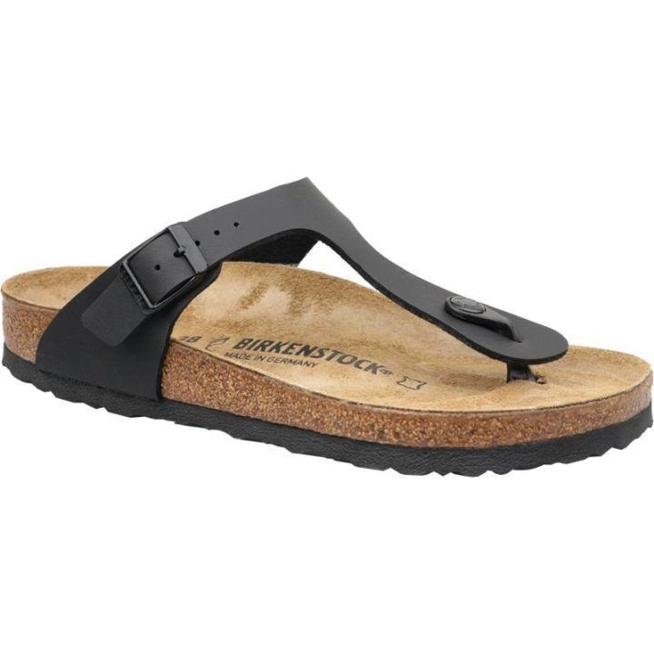 Moteriškos šlepetės Birkenstock Gizeh, juodos