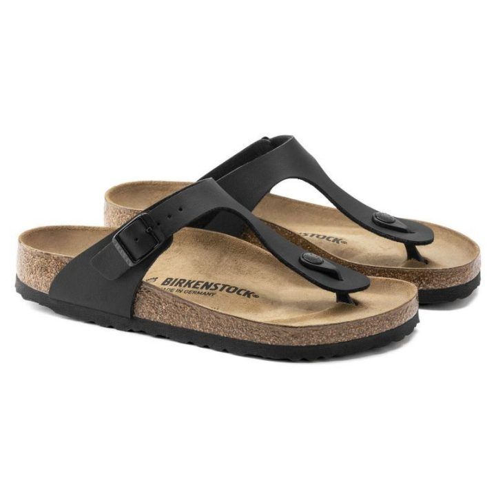 Moteriškos šlepetės Birkenstock Gizeh, juodos
