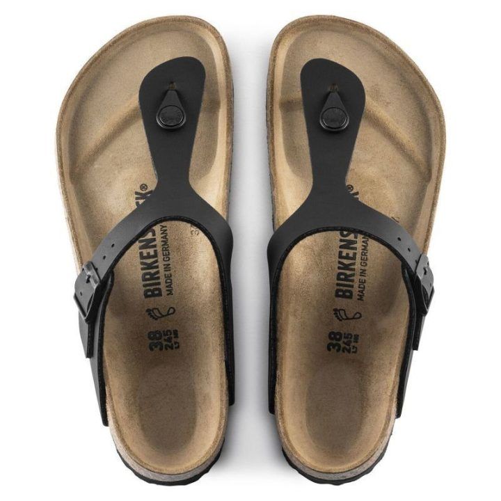 Moteriškos šlepetės Birkenstock Gizeh, juodos