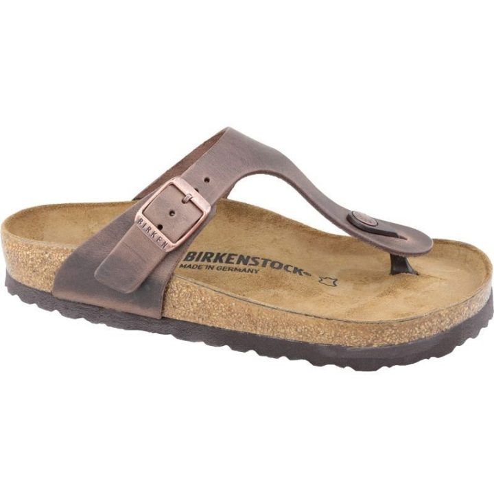 Birkenstock Gizeh moteriškos šlepetės, rudos