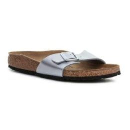 Birkenstock Madrid Silver W moteriškos šlepetės, sidabrinės