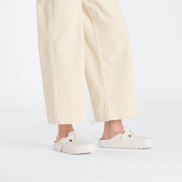 Birkenstock Boston EVA šlepetės moterims, kreminės