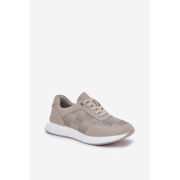 Smėlio spalvos sportbačiai su platforma Step in style