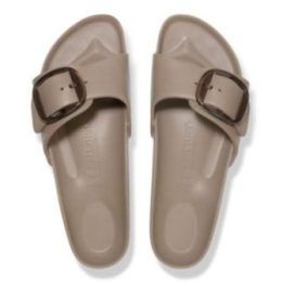Birkenstock Madrid Big Buckle EVA šlepetės, pilkai smėlio spalvos
