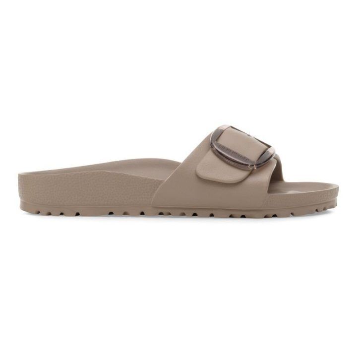 Birkenstock Madrid Big Buckle EVA šlepetės, pilkai smėlio spalvos