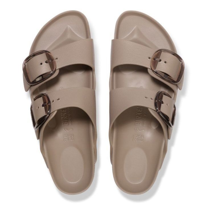 Birkenstock Arizona Big Buckle EVA šlepetės, pilkai smėlio spalvos