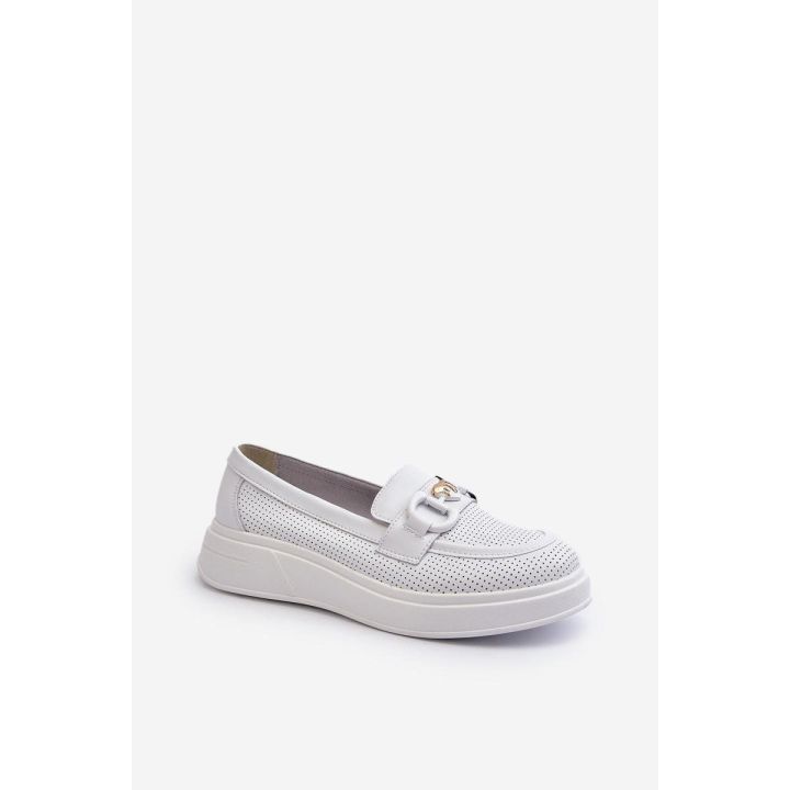 Balti mokasinai su platforma Step in style