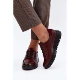 Bordo spalvos aulinukai su raišteliais Step in style