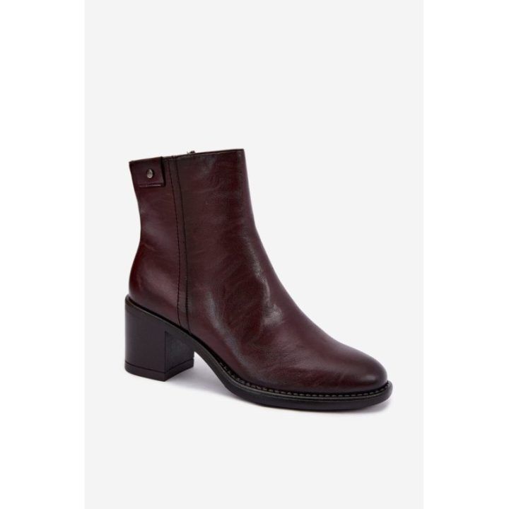 Tamsiai rudi aulinukai su kulnu Step in style