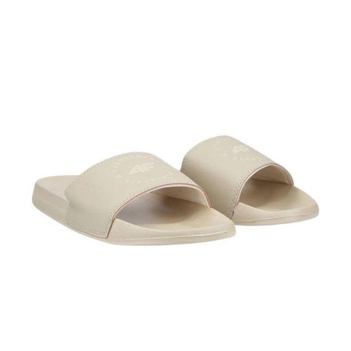 Moteriškos šlepetės 4F, smėlio spalvos