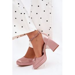 Satininės aukštakulnės basutės Step in style