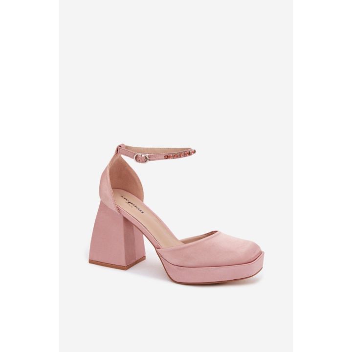 Satininės aukštakulnės basutės Step in style
