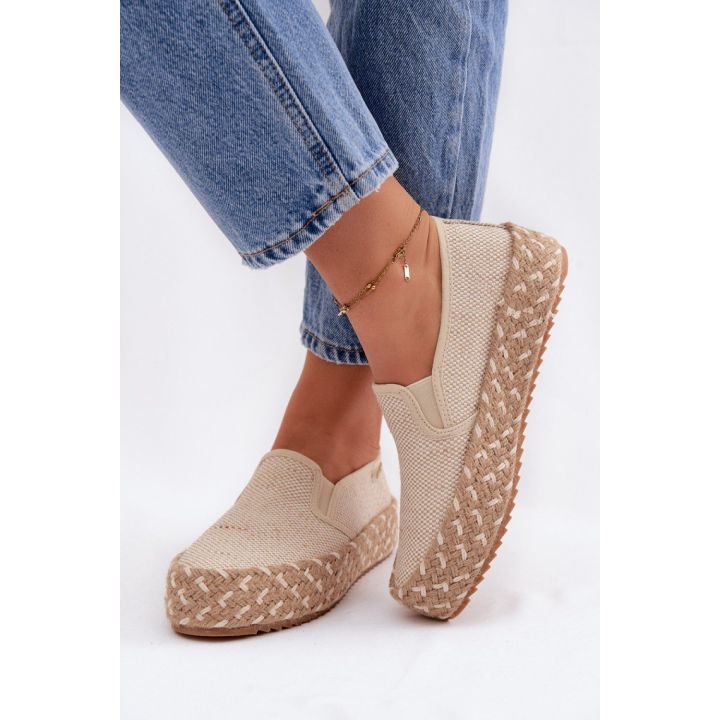 Smėlio spalvos espadrilės Step in style