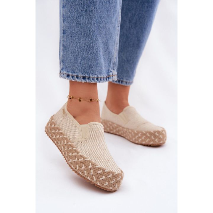 Smėlio spalvos espadrilės Step in style