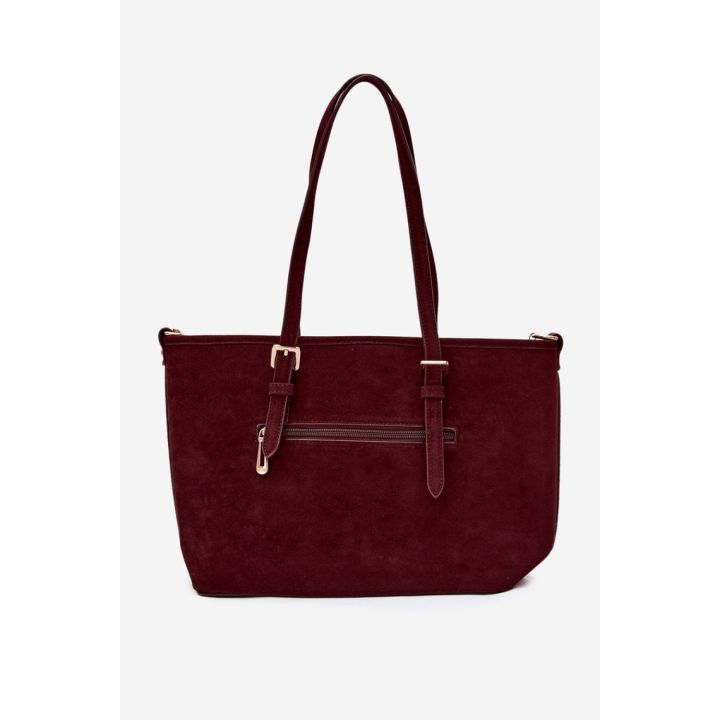 Bordo spalvos rankinė per petį Flora & Co Paris