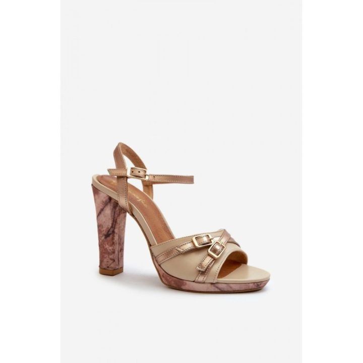 Aukštakulnės basutės Step In Style – tamsiai smėlio