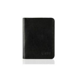 Plonos odinės vyriškos piniginės SOLIER SW10 SLIM BLACK