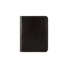Plona odinė vyriška piniginė SOLIER SW10 SLIM DARK BROWN