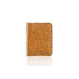 Plona odinė vyriška piniginė SOLIER SW11 SLIM LIGHT BROWN
