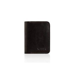 Plonos odinės vyriškos piniginės SOLIER SW11 SLIM BROWN